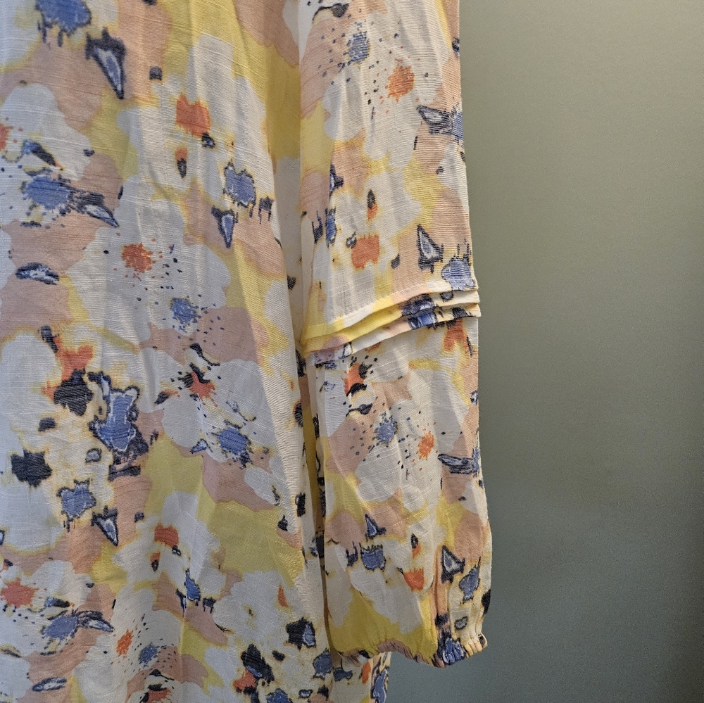 Hope & Harlow Multicolor Women's Size Large L Shirt Blouse - Picture 6 of 13